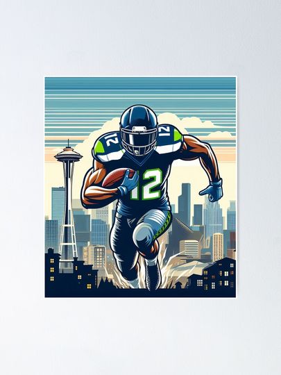 Seattle Football Vertical Poster