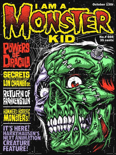 I Am a Monster Kid Essential T-Shirt – Fun Cartoon Inspired Casual Graphic Tee