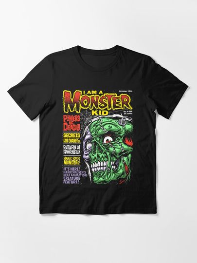 I Am a Monster Kid Essential T-Shirt – Fun Cartoon Inspired Casual Graphic Tee
