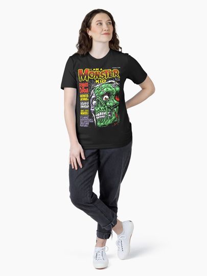 I Am a Monster Kid Essential T-Shirt – Fun Cartoon Inspired Casual Graphic Tee