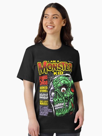 I Am a Monster Kid Essential T-Shirt – Fun Cartoon Inspired Casual Graphic Tee