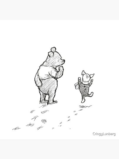 Winnie the Pooh and Piglet Canvas