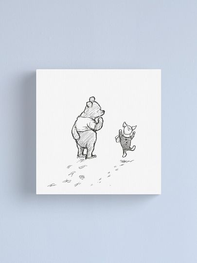 Winnie the Pooh and Piglet Canvas