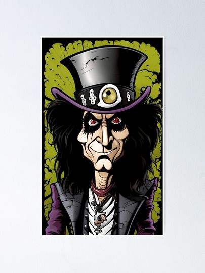 Alice Cooper Poster – Cool Wall Art Gift for Rock Culture Fans