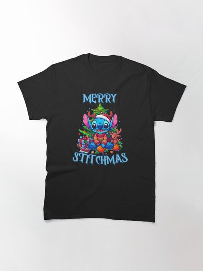Stitchmas Classic T-Shirt, Disney Lilo Stitch Shirt