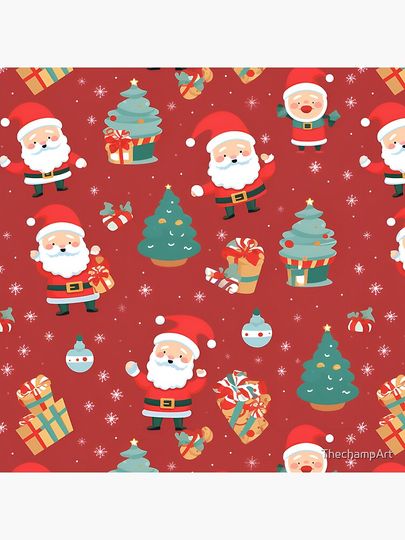 Chrismas seamless pattern Pillow