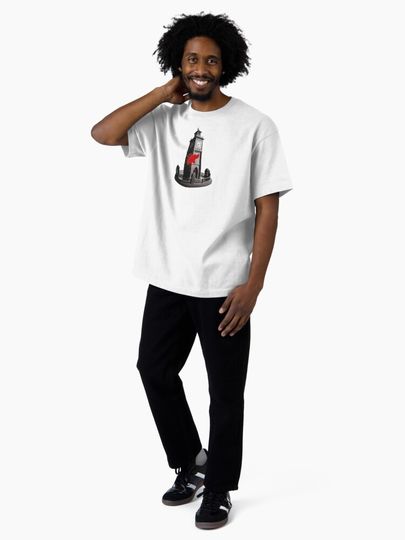 blood splattered on a clocktower Oversized T-Shirt