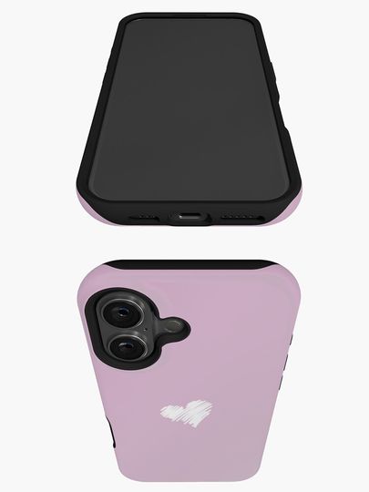 Lavender Heart Shape  iPhone Case