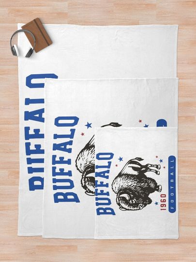 Buffalo Bills Football Est 1960 Throw Blanket