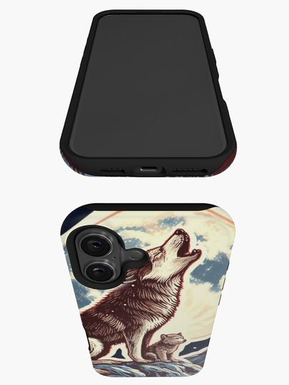 Wolf Winter Vintage iPhone Case