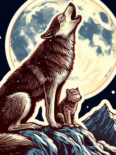 Wolf Winter Vintage iPhone Case