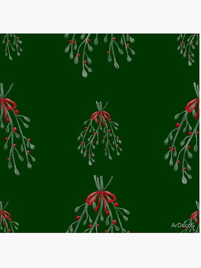 Green Christmas Amelia  Pillow