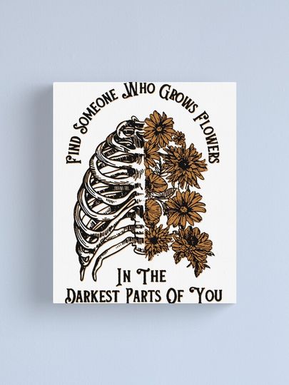 Zach Bryan - Find Someone Who Grows Flowers In The Darkest Parts Of You, American Heartbreak Tour Canvas Print