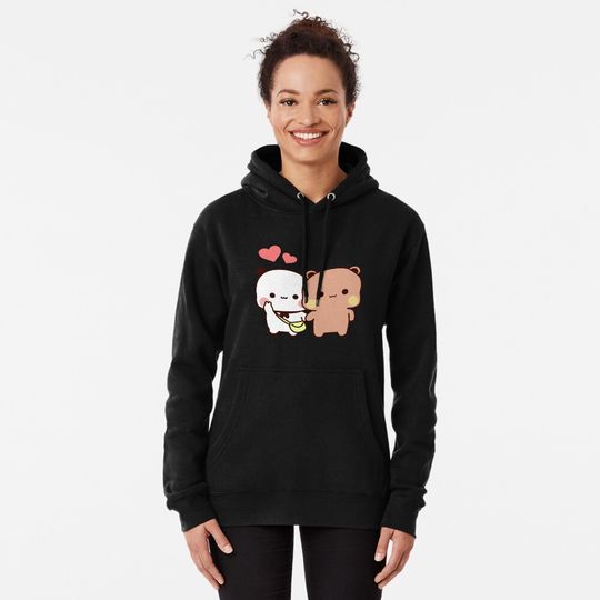 Bubu Dudu Holding Hand Love Pullover Hoodie, Gifts for Couples