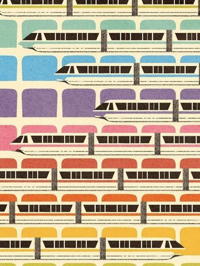 Retro WDW Monorail Mini Skirt