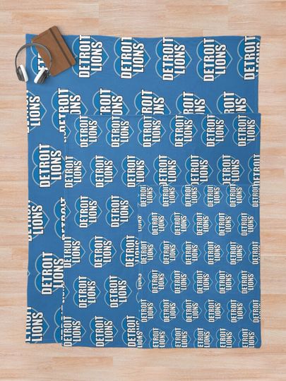 Detroit Lions Heart Throw Blanket
