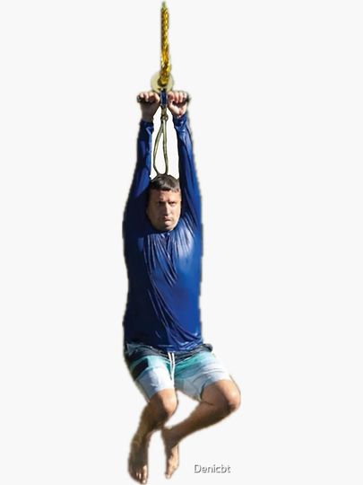 Tim robinson I think you should leave zip line scene Sticker