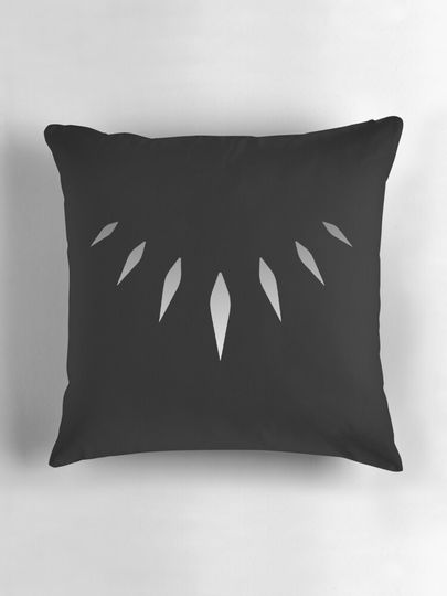 Black panther style Pillow