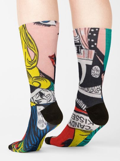 Pop Art Paintings - Comics pop art Socks