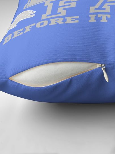 Detroit Lions fan before it was cool Pillow