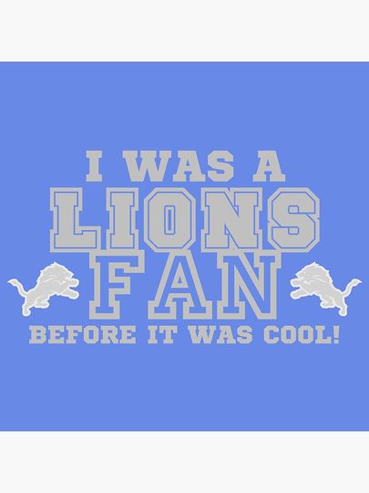 Detroit Lions fan before it was cool Pillow