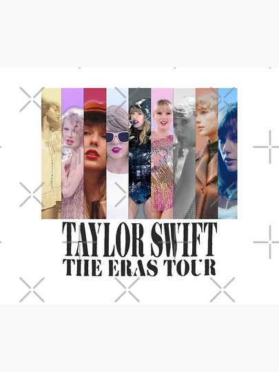Collage Eras Tour Potrait Taylor Singer Throw Blanket