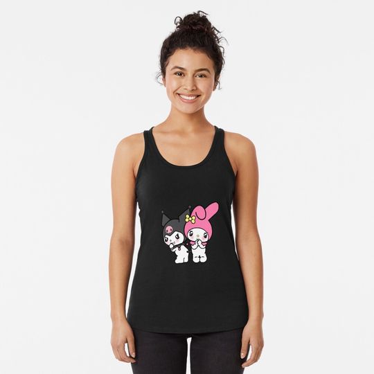 Kuromi & My Melody Racerback Tank Top