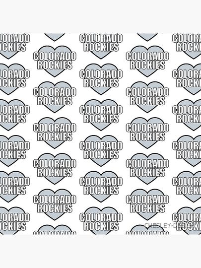 Colorado Rockies Heart Pillow