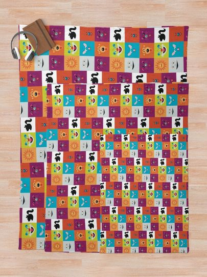Bear in the big blue house Throw Blanket