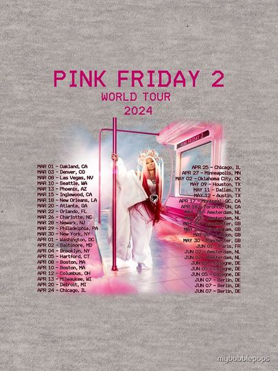Pink Friday 2 Tour (Nicki MInaj) Lightweight Hoodie