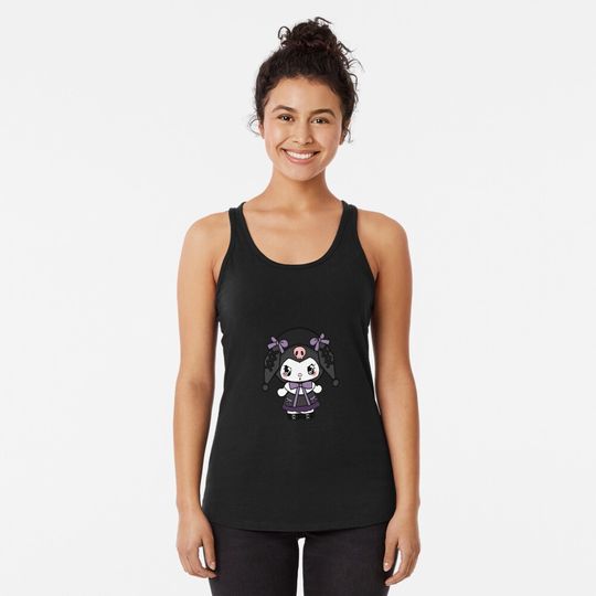 Kuromi Lolita Racerback Tank Top