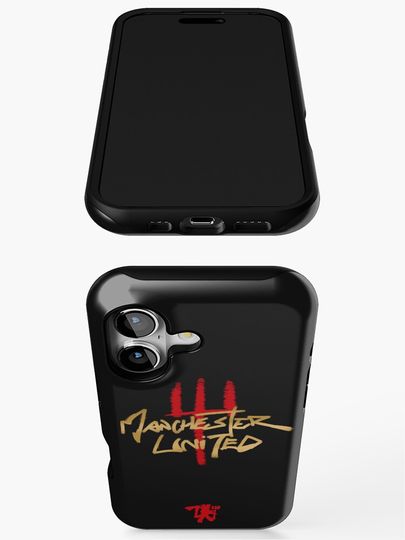 Man United Calligraphy Style wordmark iPhone Case