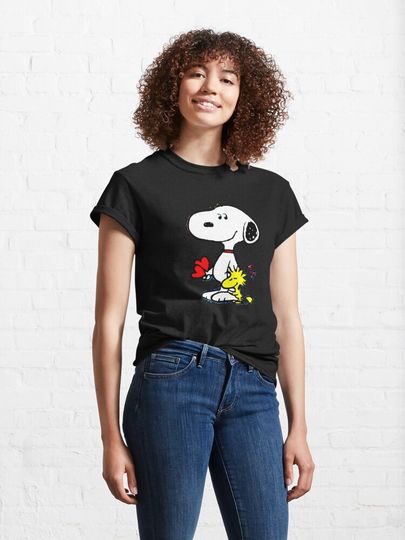 Pinky Pink Snoopy Classic T-Shirt