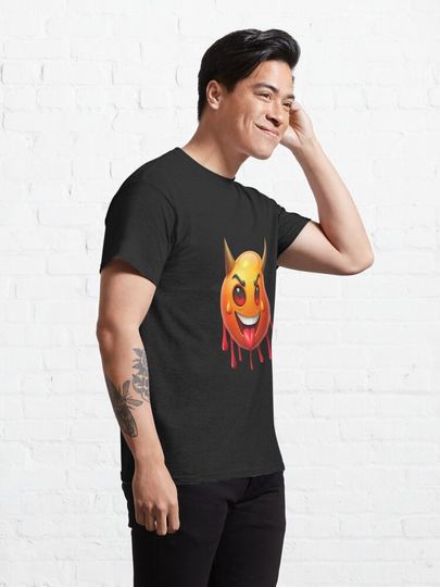 Cute devil emoji Classic T-Shirt