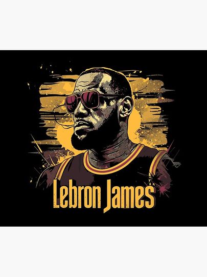 LeBron James Throw Blanket, Gift for Fan