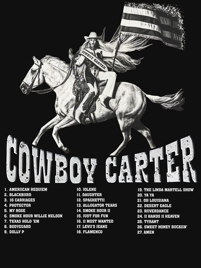 Vintage Cowboy Carter Beyonce Pullover Hoodie