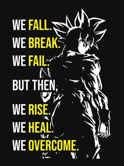 Overcome - Anime Gym Motivational  Essential T-Shirt