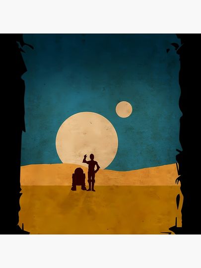 Droids In The Dunes Pillow
