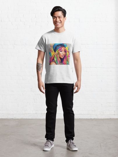 Nicki Minaj Colourful Drawing Classic T-Shirt