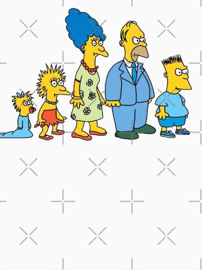 Old Simpsons Baseball ¾ Sleeve T-Shirt