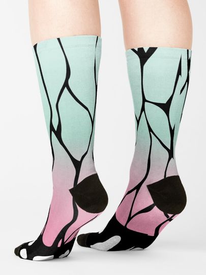 demon Kocho Shinobu Butterfly Socks