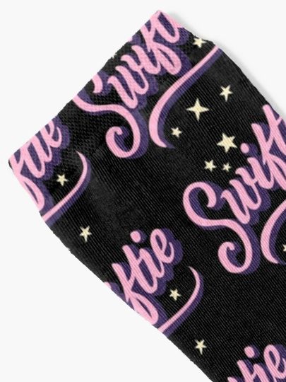 Pink taylor version Logo Socks, Gifts for Fan