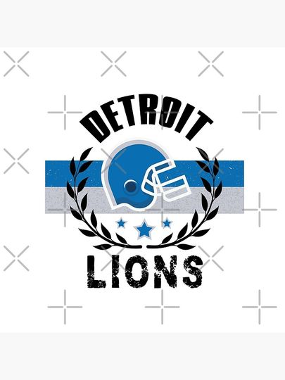 Detroit Lions Football Pillow