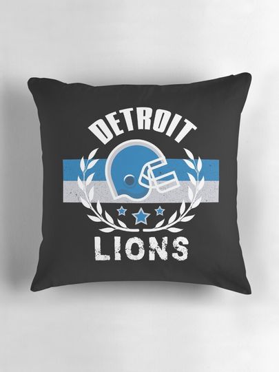 Detroit Lions Football Pillow