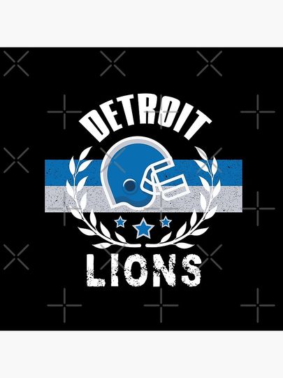 Detroit Lions Football Pillow