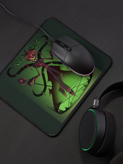 Alastor Hazbin Hotel Mouse Pad, Hazbin Hotel Decor