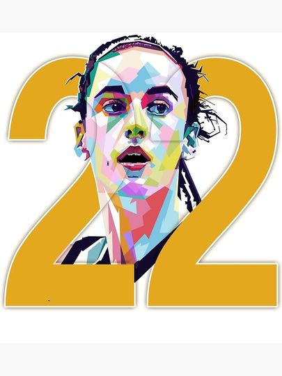 Caitlin Clark Syle Wpap Pop Art Canvas Print