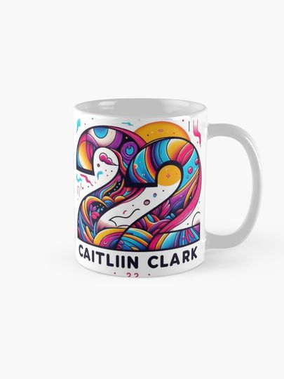 Caitlin Clark Jersey Number 22 Coffee Mug