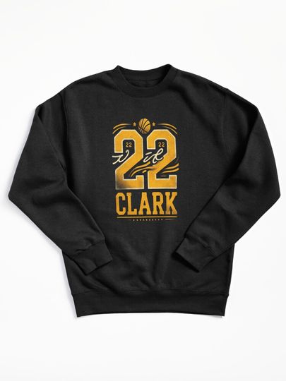 Caitlin Clark 22 Distressed Crack Texture effect Pullover Sweatshirt
