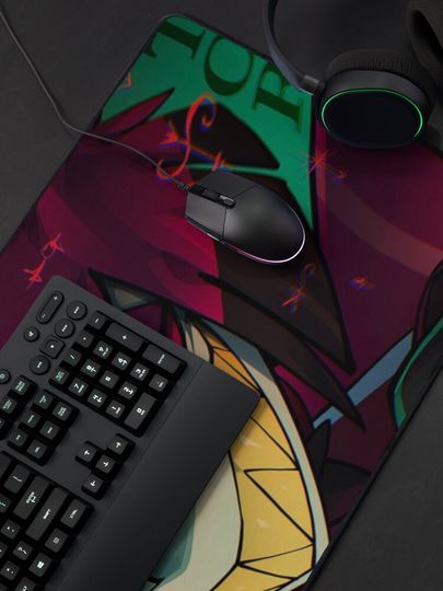 Alastor Hazbin Hotel Desk Mat, Hazbin Hotel Decor